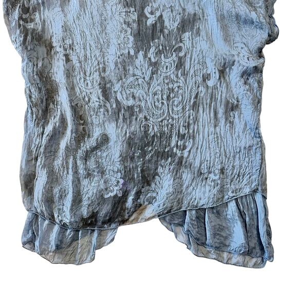 Carla Conti 100% Italian Silk Boho Sleeveless Printed Blouse Size Medium - Picture 3 of 8